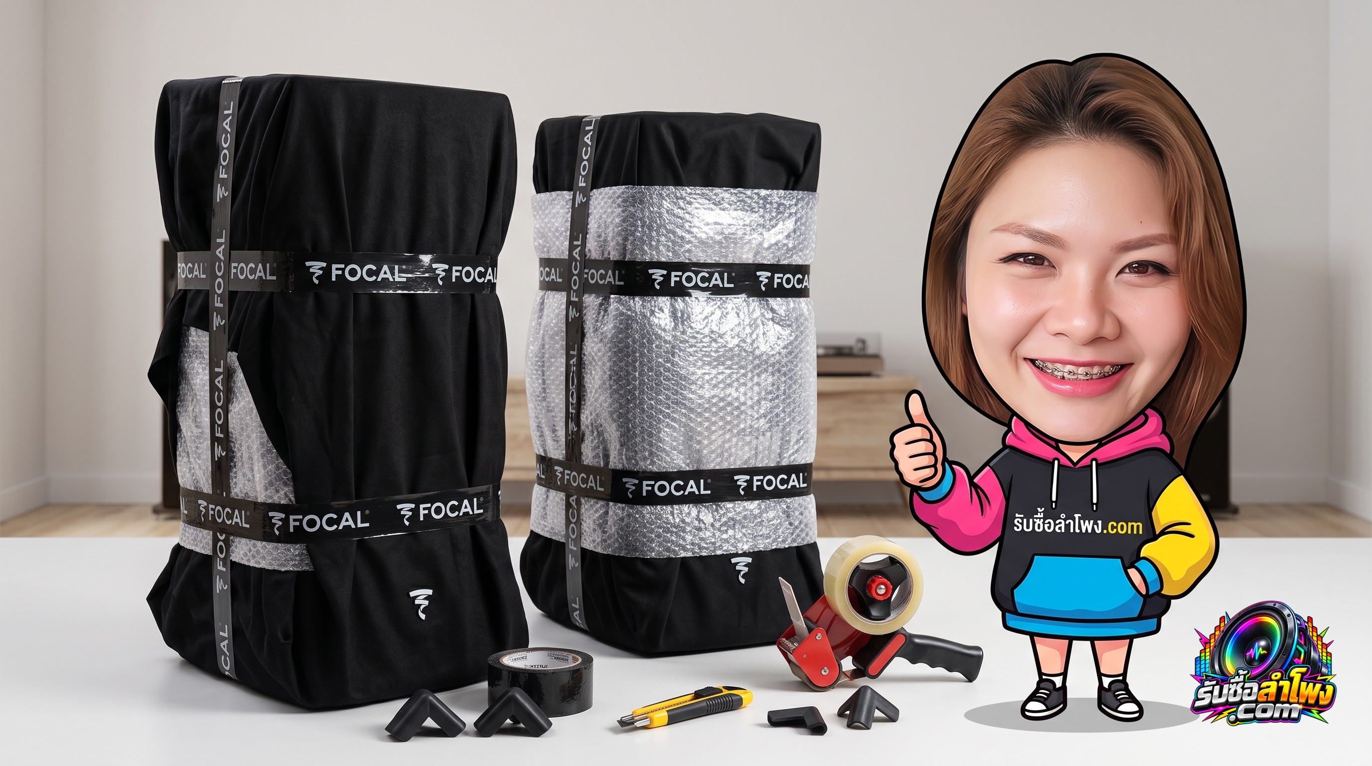การเตรียมแพ็กและขนย้ายลำโพง Hi-End Focal Utopia อย่างปลอดภัยก่อนส่งตรวจสภาพ