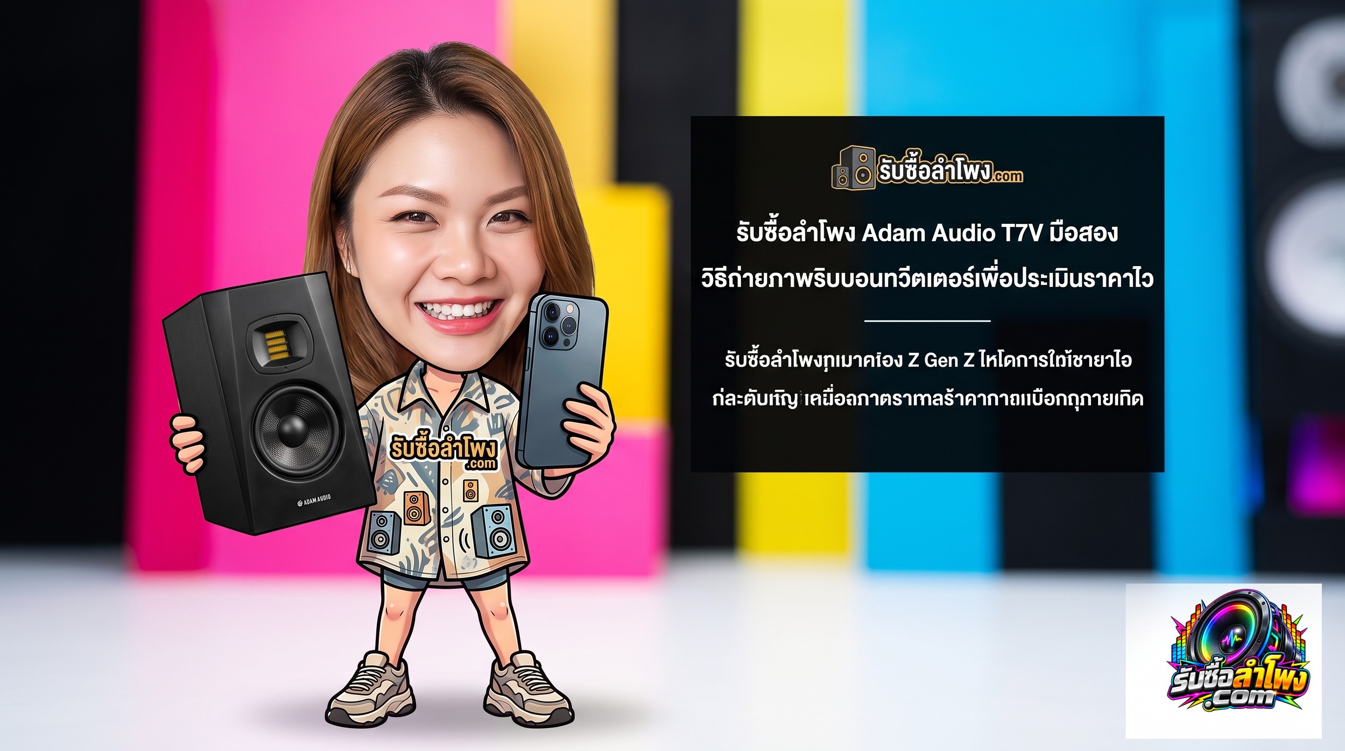 ภาพโคลสอัปดอกลำโพง U-ART Ribbon Tweeter ของลำโพงมอนิเตอร์ Adam Audio T7V แสดงรายละเอียดรอยพับอย่างชัดเจน
