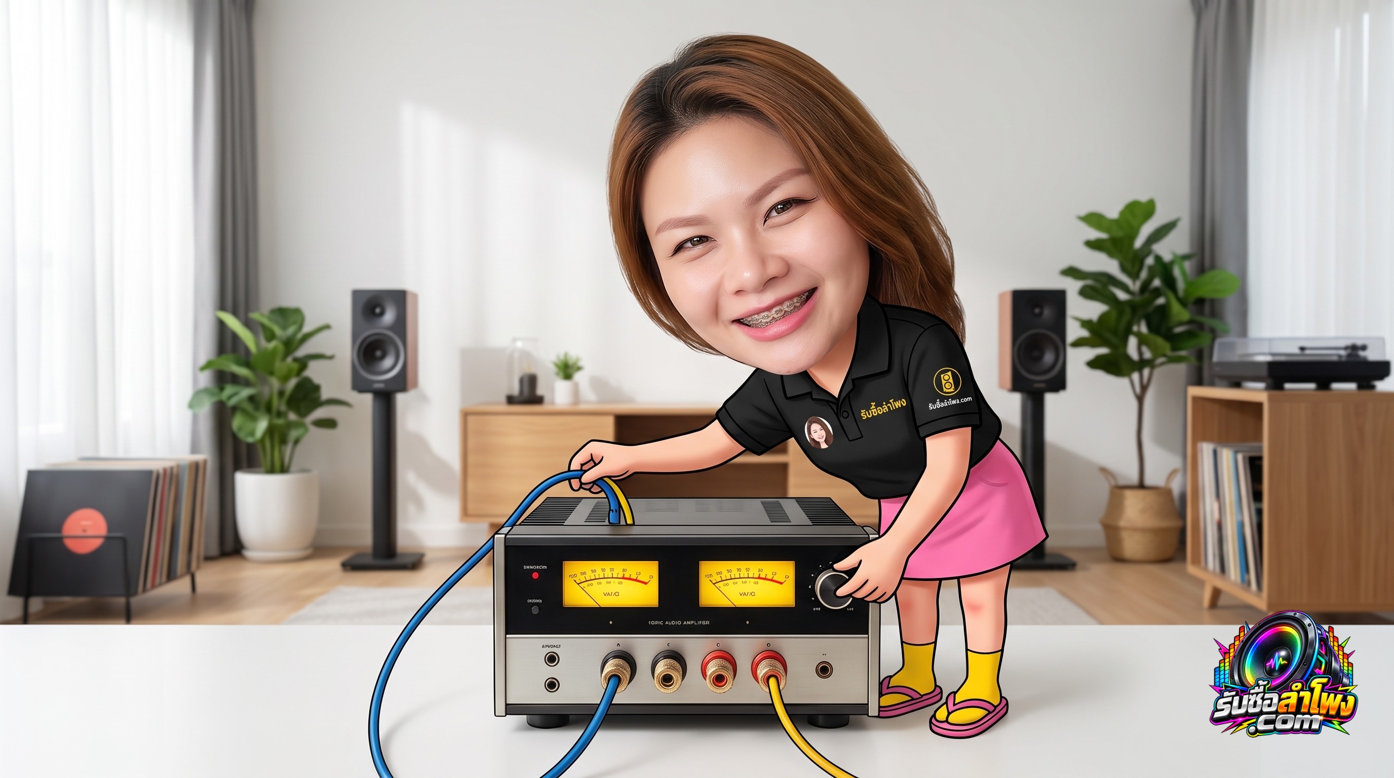 การตรวจเช็กและทดสอบชุดเครื่องเสียงบ้านและแอมพลิฟายเออร์ก่อนส่งประเมินราคา